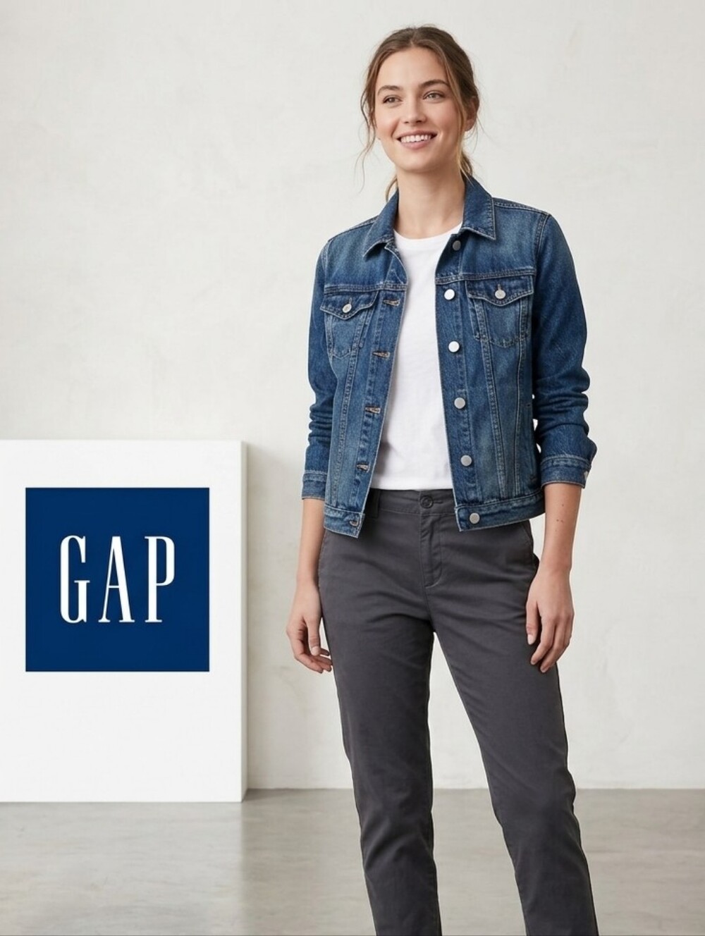 GAP Women's Dark Blue Denim Jacket